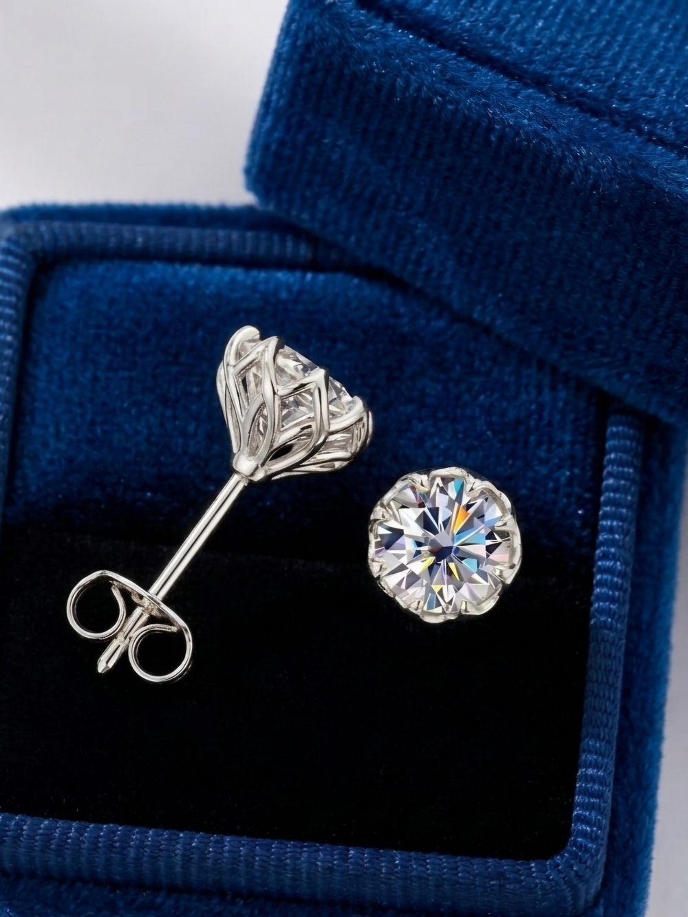 Moissanite 2 CTW Stud Earrings